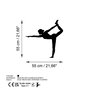 Wallity Yoga 11 Escultura de pared de metal negra